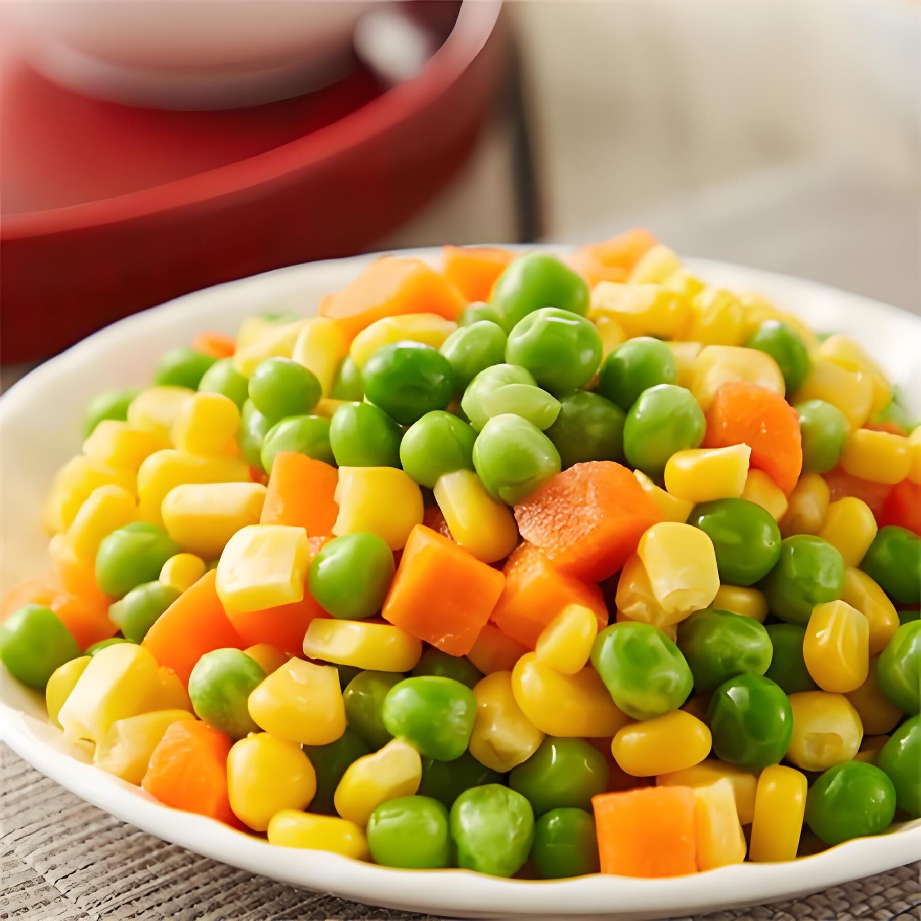 Mixed canned vegetables