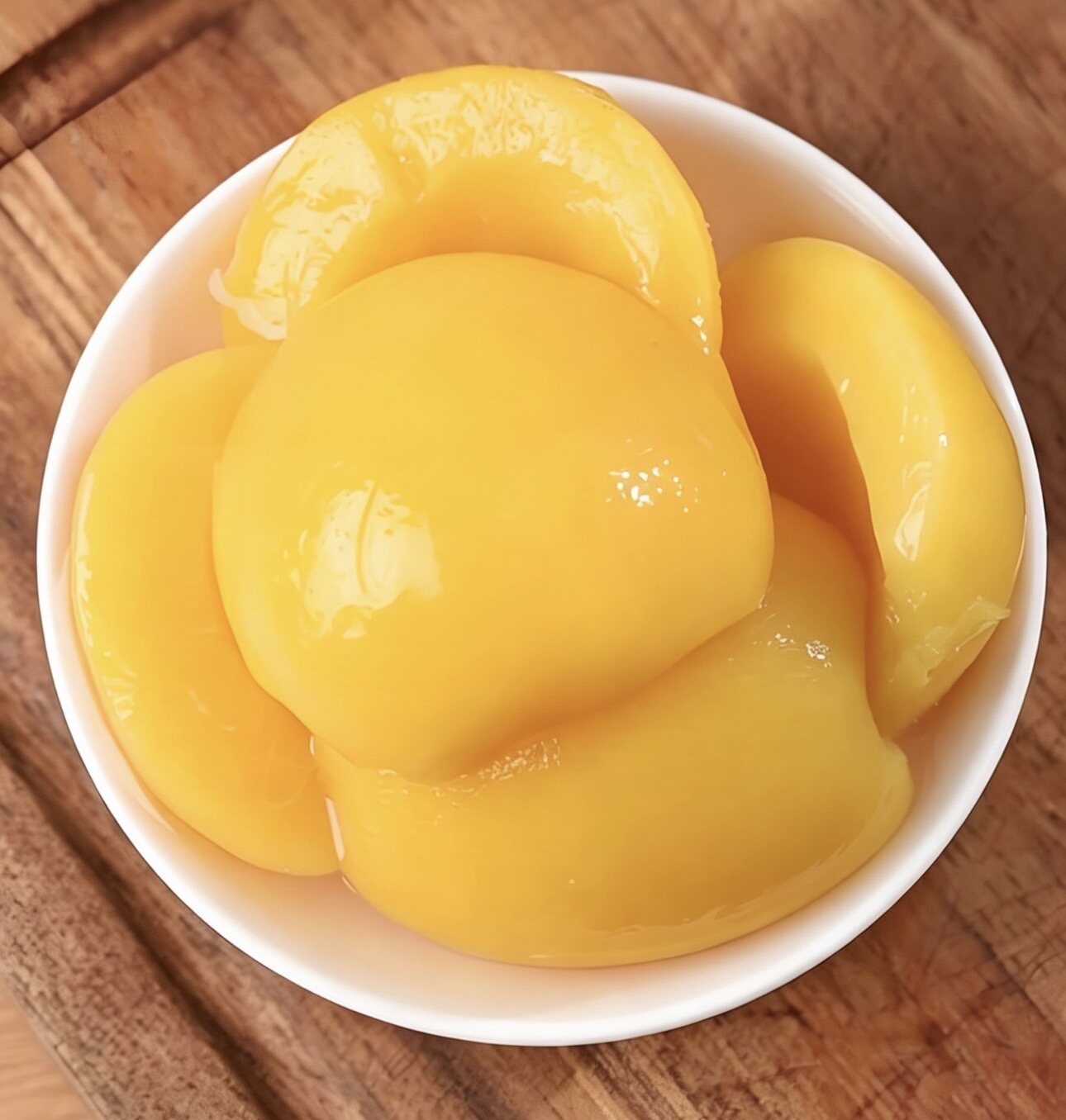 Canned peach halves